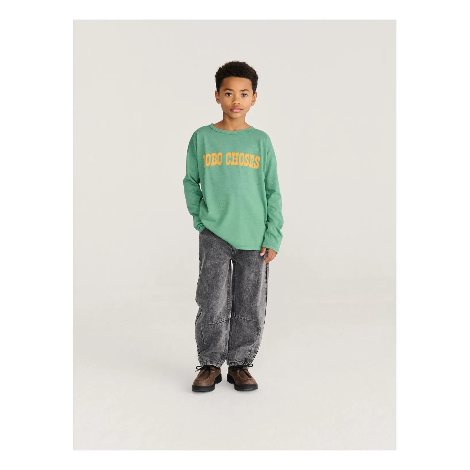 Bobo Choses - Washed Organic Cotton Jeans | Black