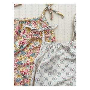 Konges Sløjd - Vivian Fleurie Seersucker Organic Cotton Romper | Yellow