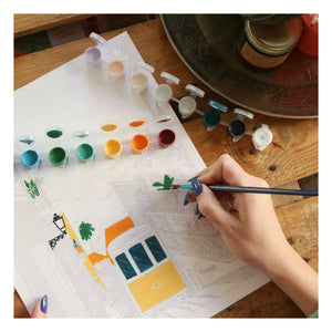La Petite Épicerie - Coloring Set - Vero Illustrates’ Lisbon Tram