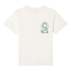 Stella McCartney Kids - Organik Pamuk Çiçek Tişört | Fildişi