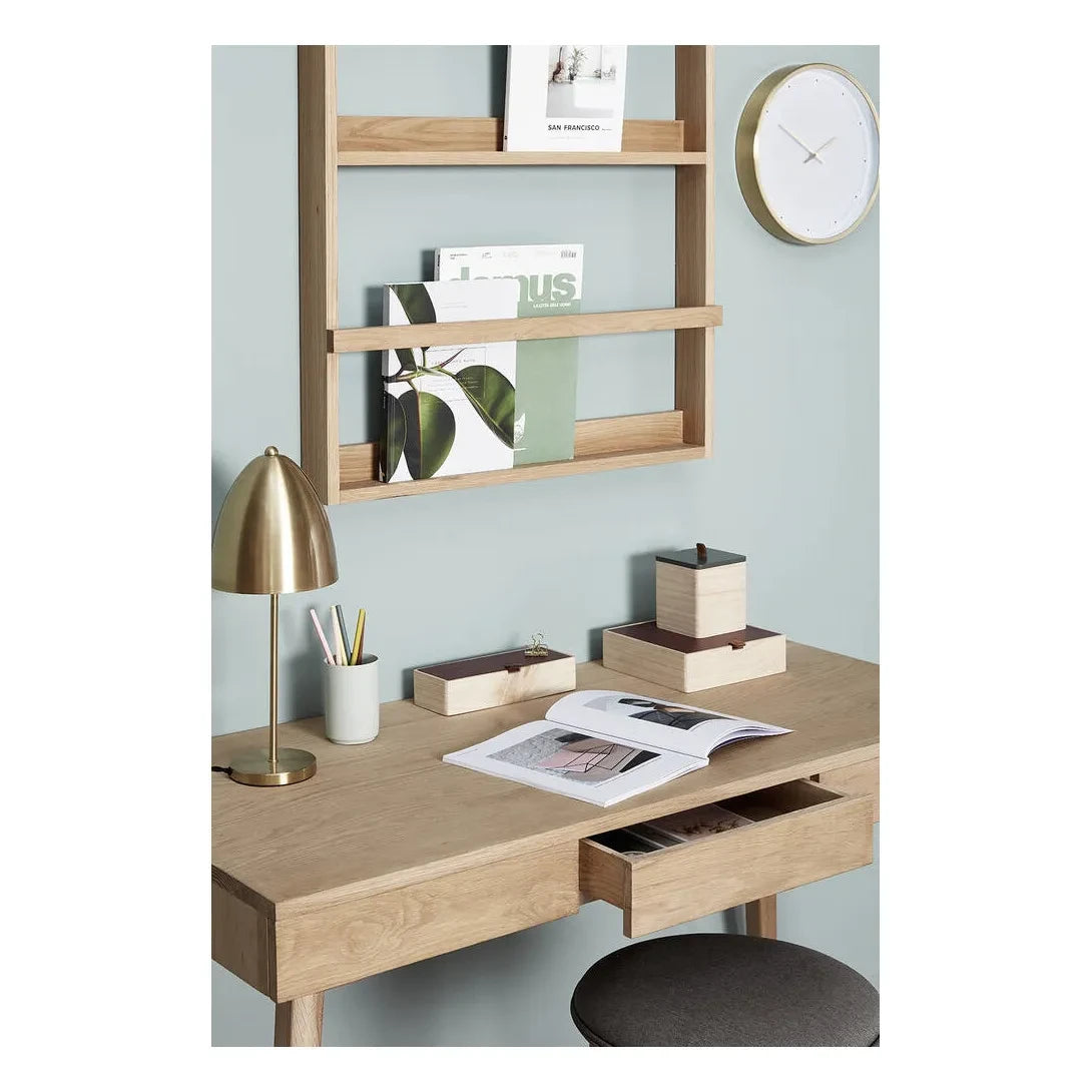 Hübsch - FSC Oak Wood 3-Drawer Desk