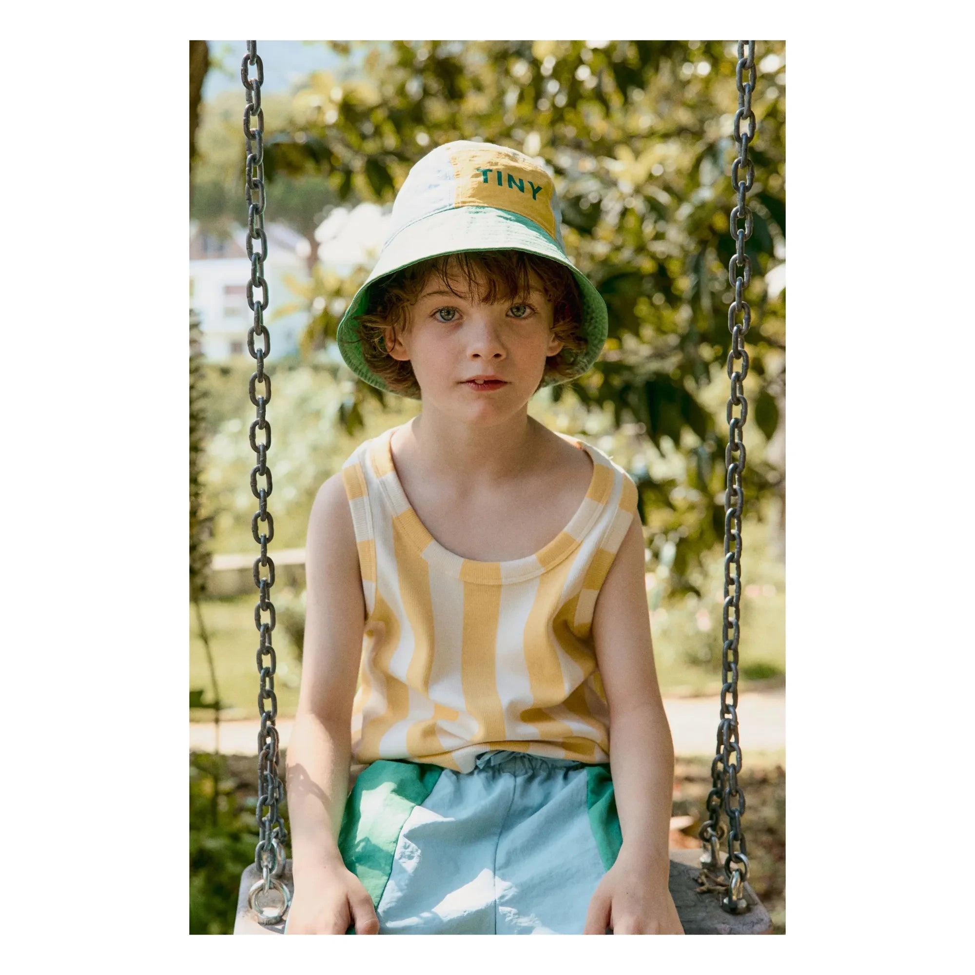 Tinycottons - Yellow Color Block Hat