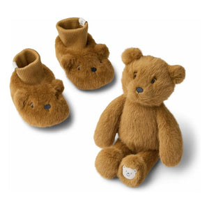 Liewood - Printed Plush Bear Gift Set | Golden Caramel
