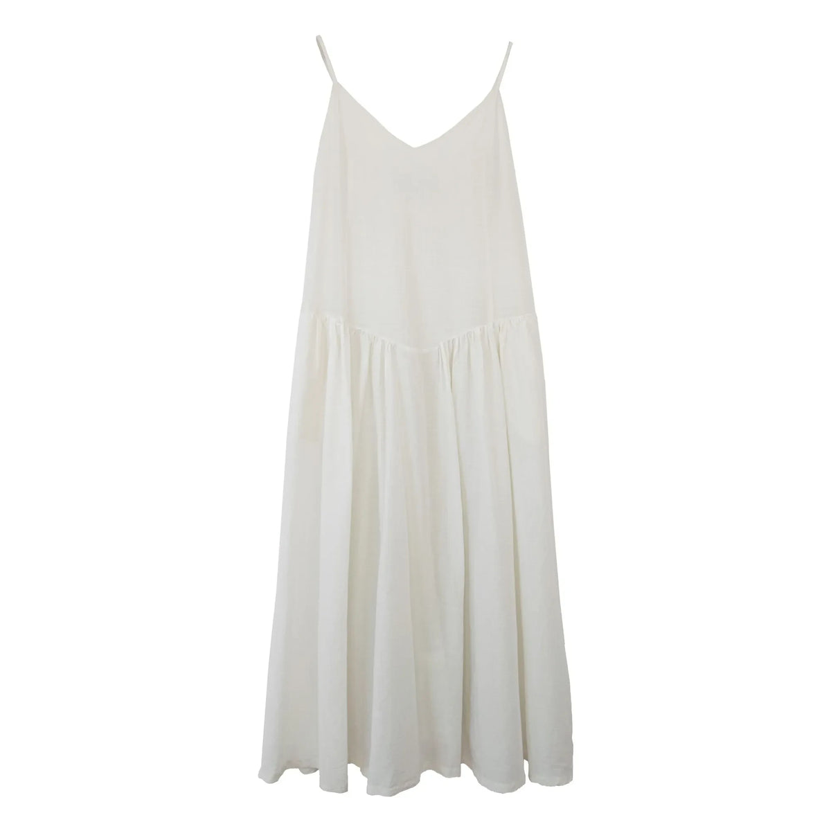 THEAVANT - Grace Cotton & Silk Poplin Dress | White