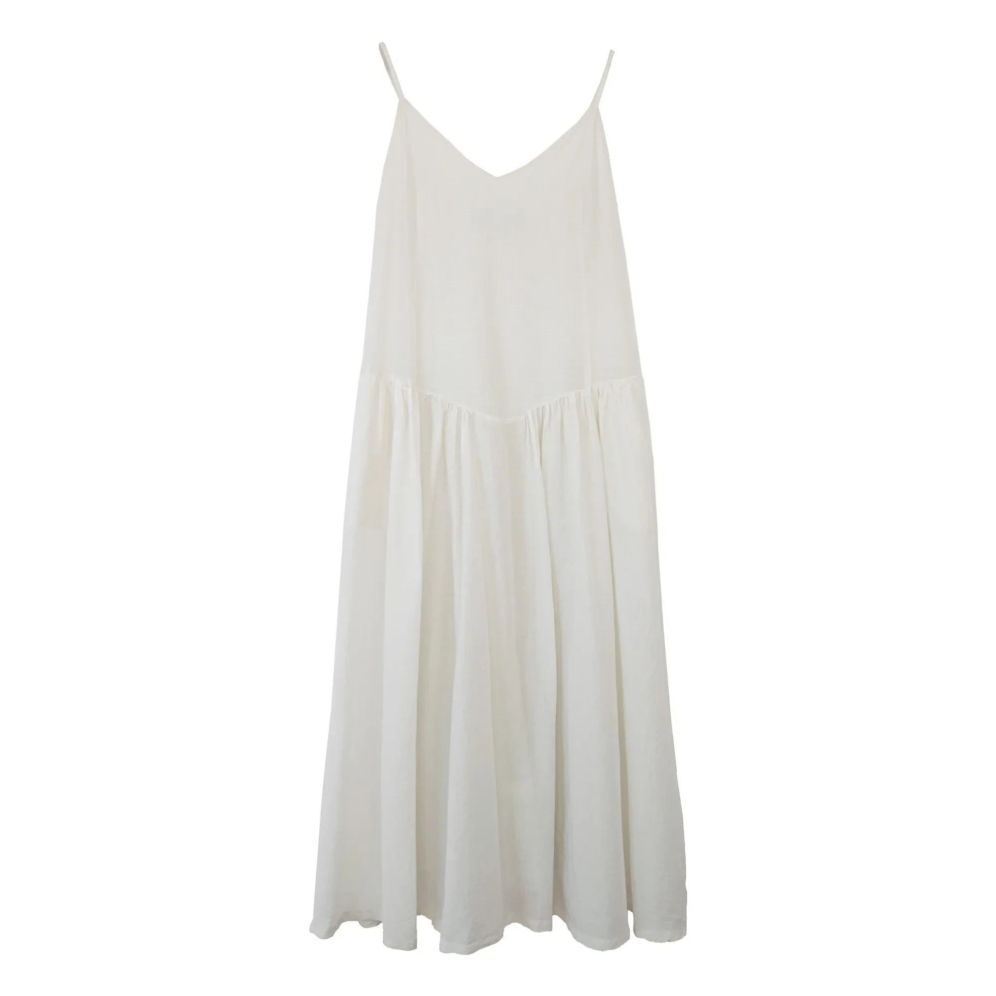 THEAVANT - Grace Cotton & Silk Poplin Dress | White