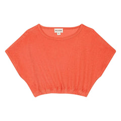 We Are Kids - Crop Bree organik pamuklu havlu Tişört | Mercan