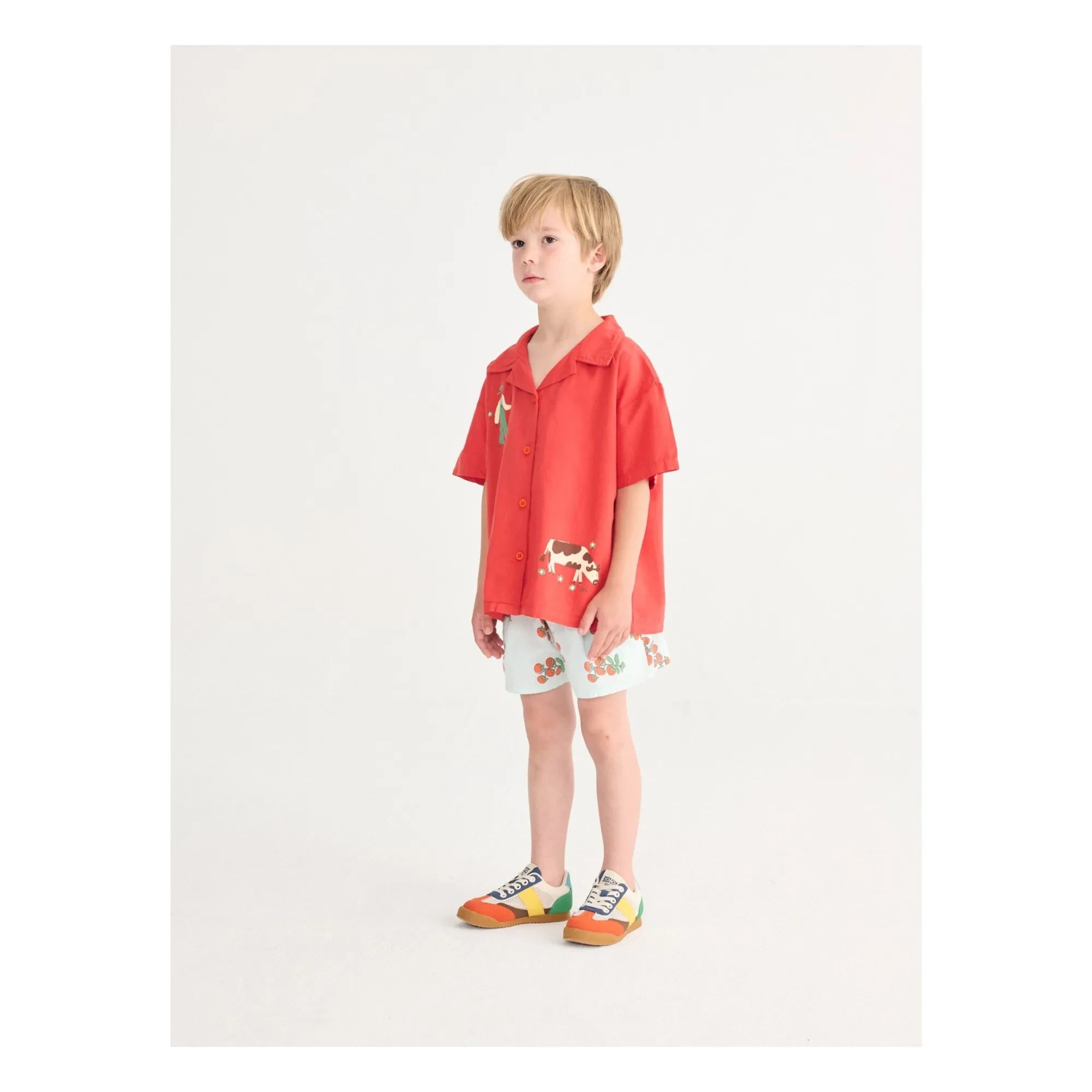 Bobo Choses - Organic Cotton Tomato Shorts | Light Blue