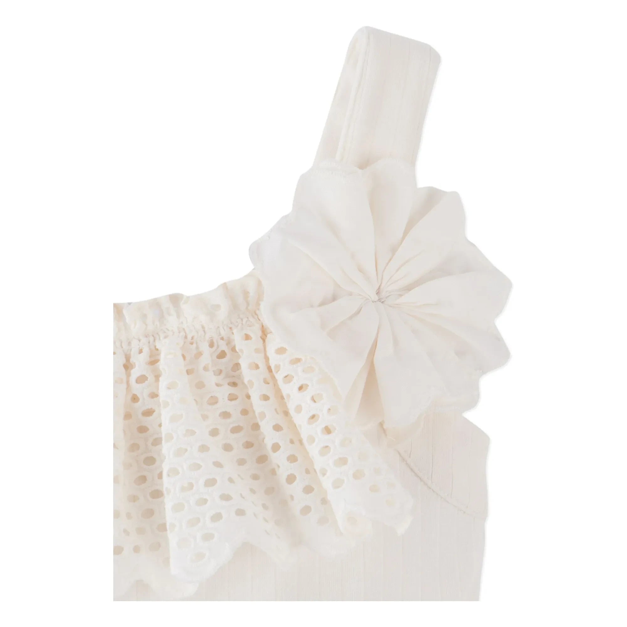 Gingersnaps - Addison Ruffled Tencel Dress | Ecru