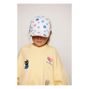 Mini Rodini - Animal Print Organic Cotton Sweat Patch | Yellow