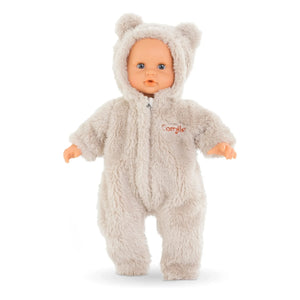 Corolle - Plush Bear Pilot Suit for Dolls - 12 inches | Beige