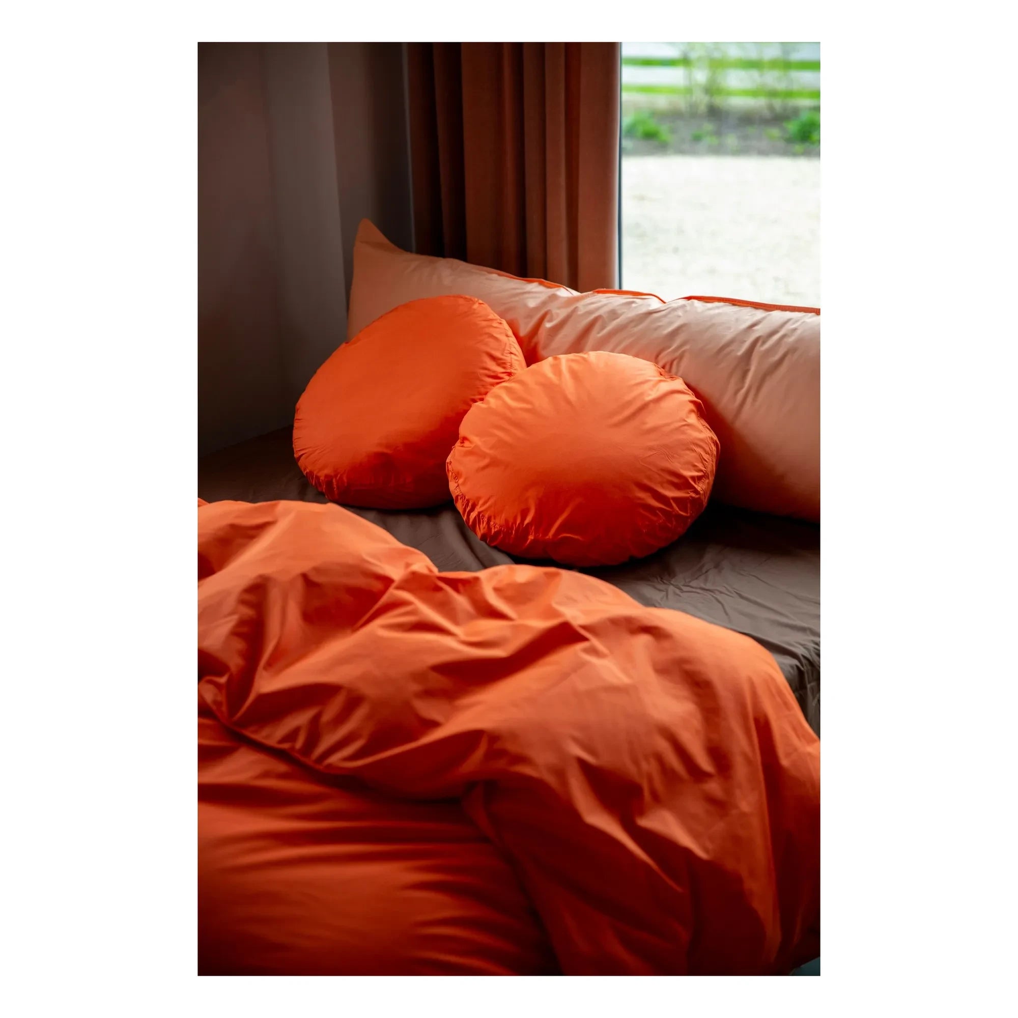 Suite 702 - Organic Percale Duvet Cover | Poppy Orange | Orange