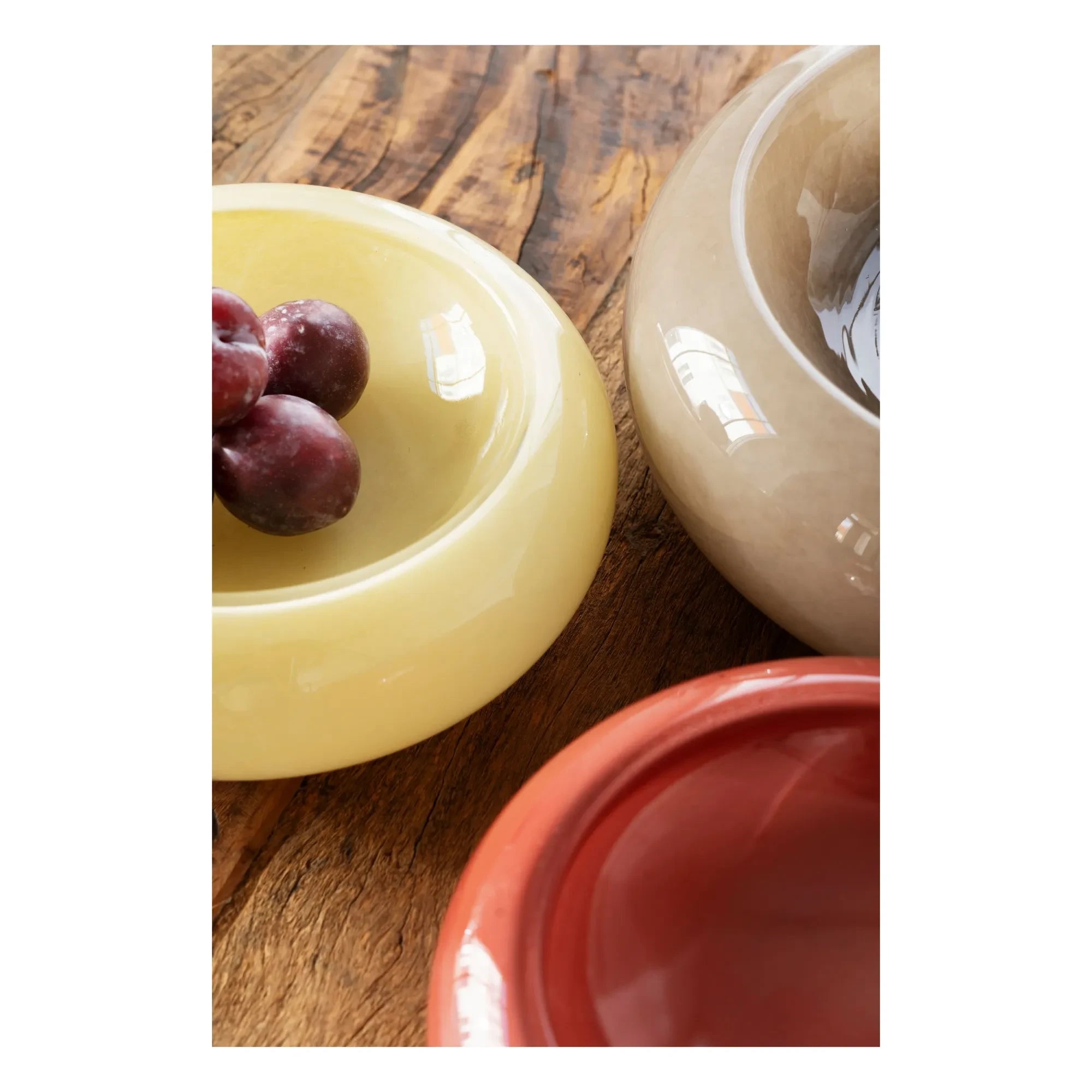 Madam Stoltz - Glass Bowl | Dark Brown