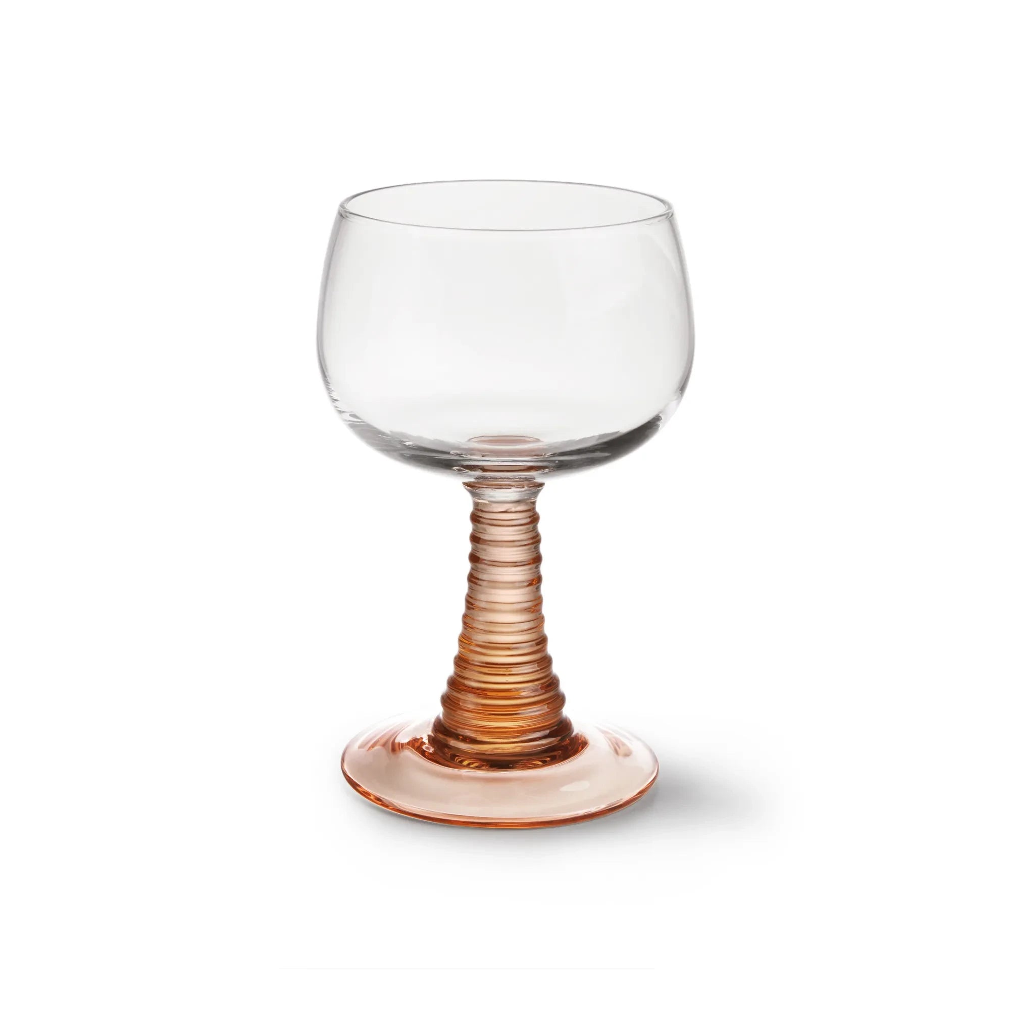 HKliving - Swirl Wine Glass | Nude
