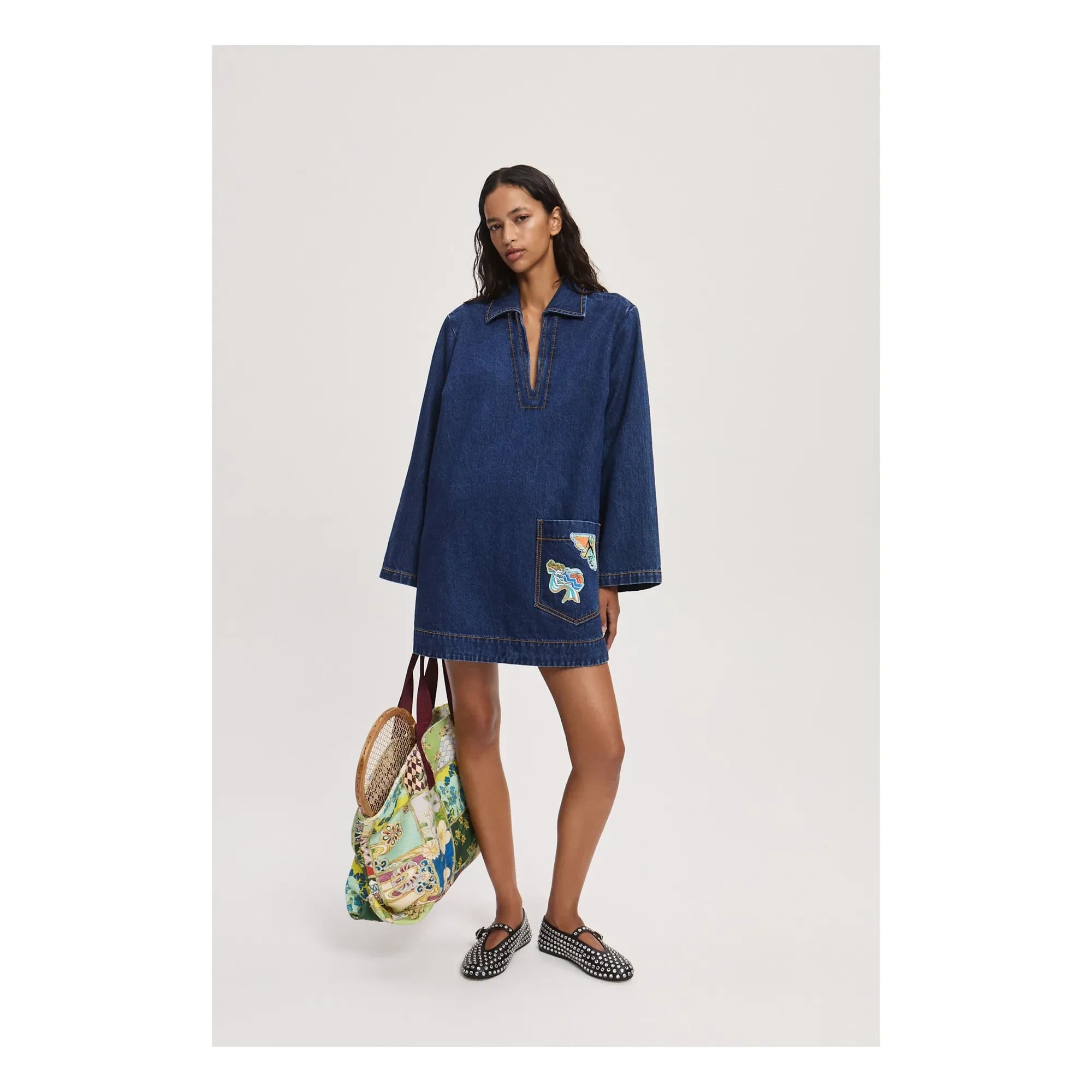 Alémais - Speedy Denim Elbise | Indigo