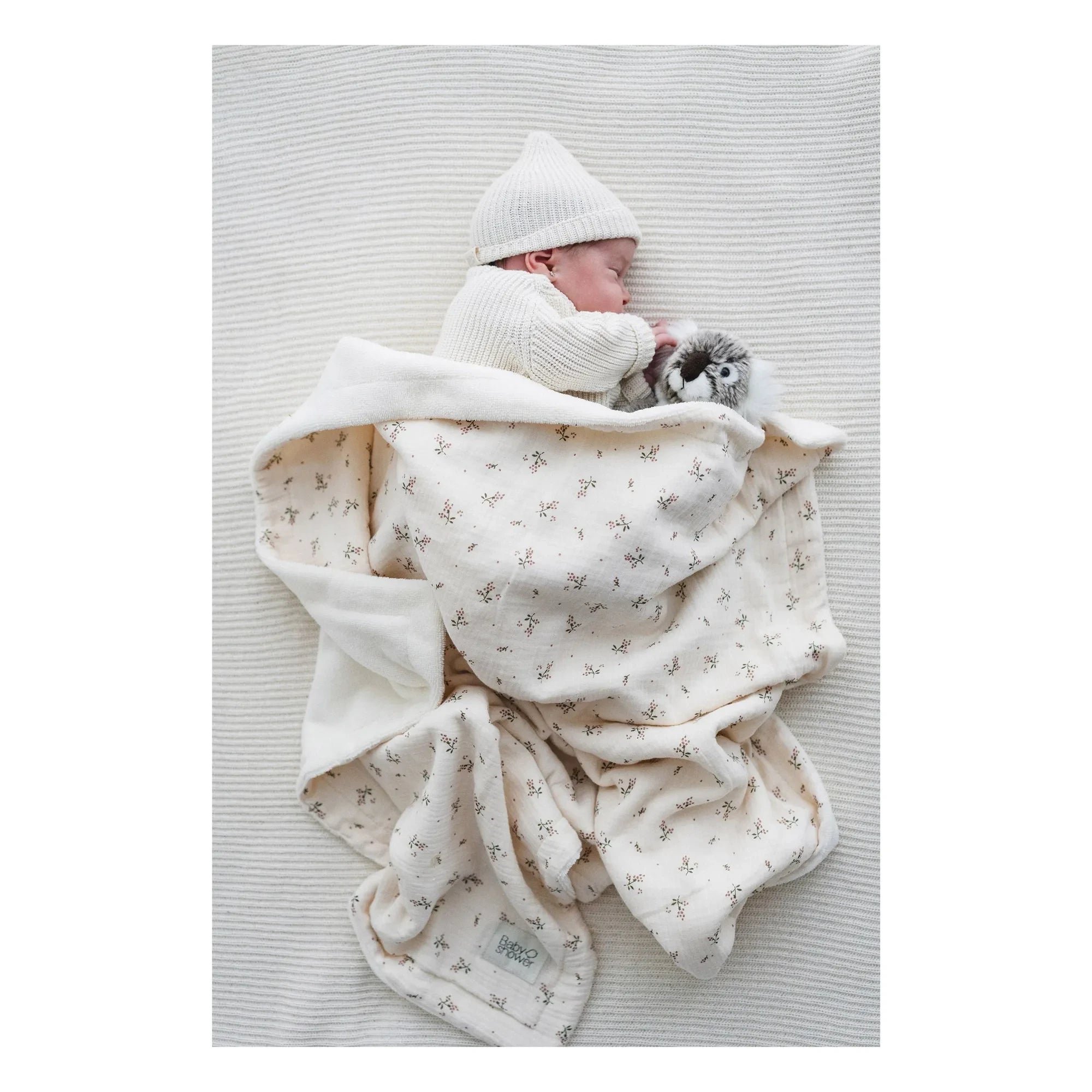 Babyshower - Roseberry Seasonal Blanket | Ecru