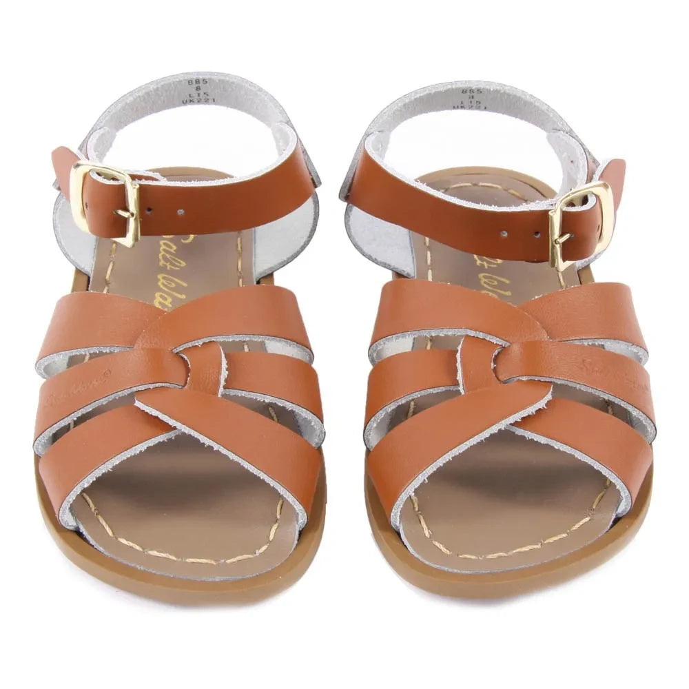 Salt-Water - Original Leather Crossband Waterproof Sandals | Camel