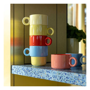 &Klevering - Chiquito Cups - Set of 2 | Brick Red