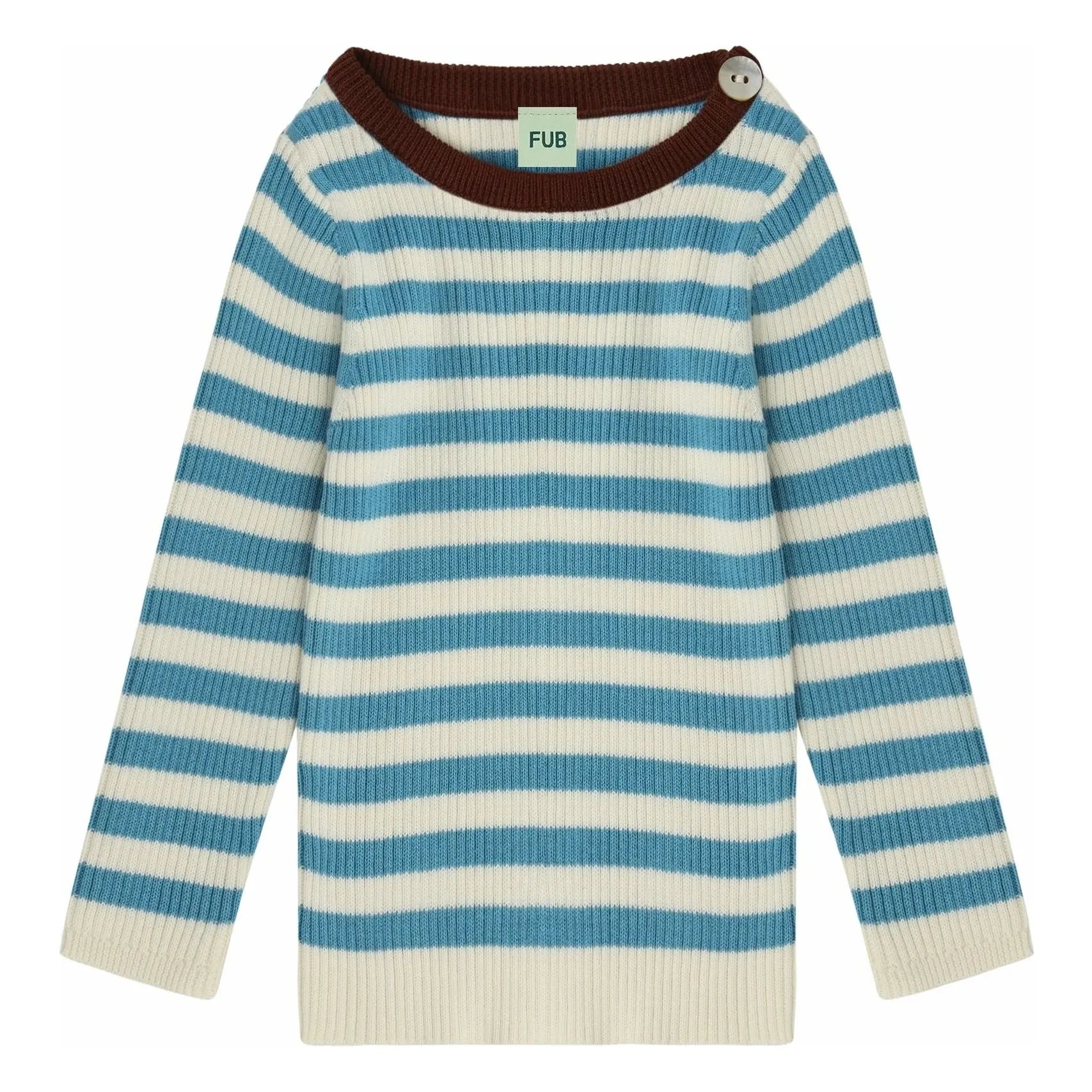 FUB - Corduroy Sweater Fine Knit Organic Cotton | Azure blue