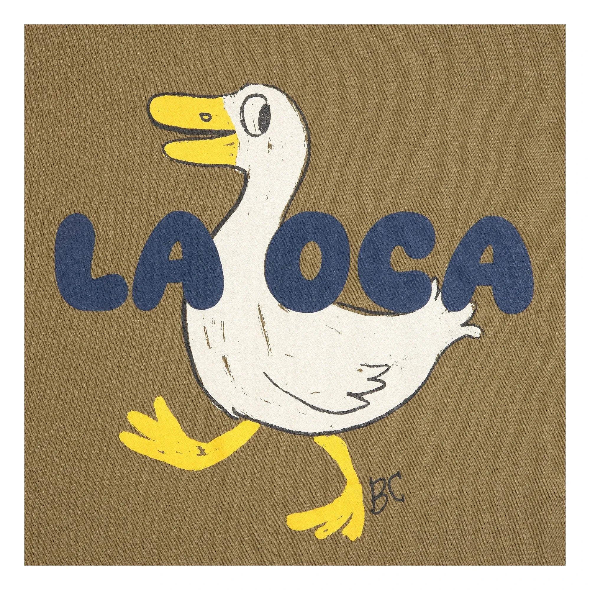 Bobo Choses - Duck T-shirt La OCA Organic Cotton | Khaki