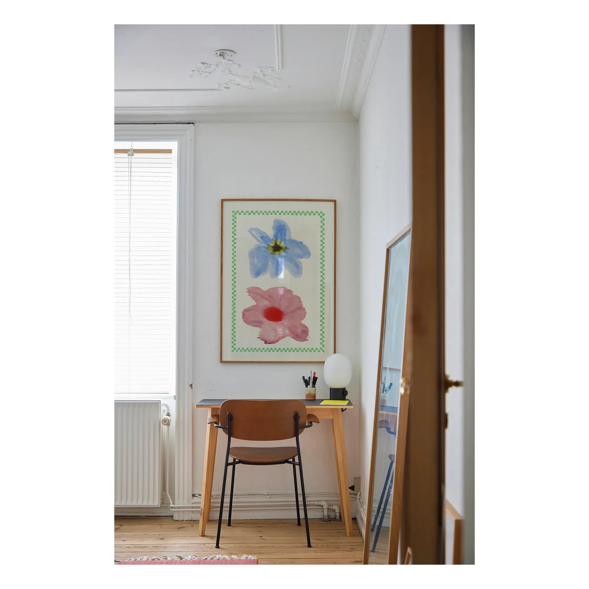 Paper Collective - Striped Flower 01 Poster, by Liat Greenberg