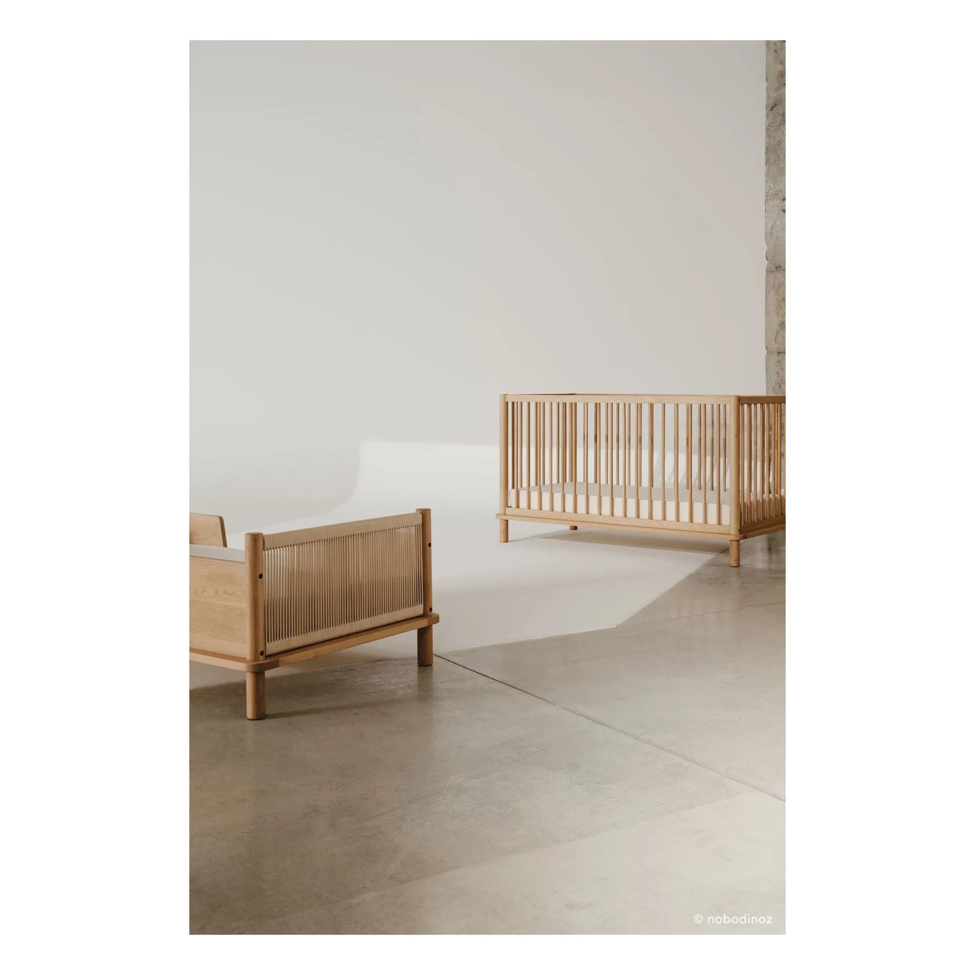 Nobodinoz - Latitude 70x140 Baby Bed | Oak