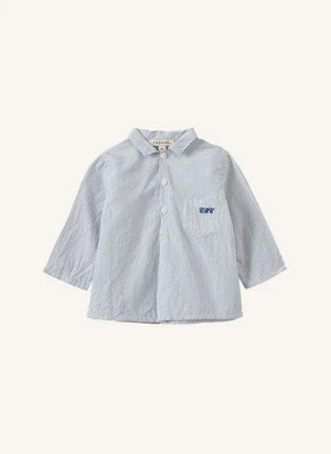 Caramel - Bullshark Striped Baby Shirt | Gray