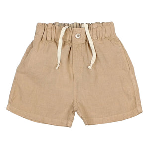 Búho - Linen Bermuda Shorts | Beige