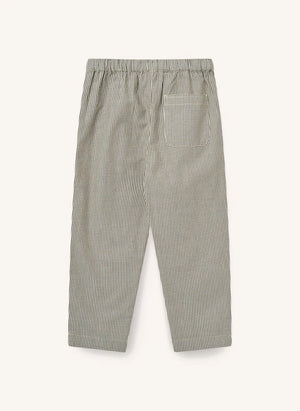 Copenhagen Colors - Organic Cotton Checked Pants | Brown