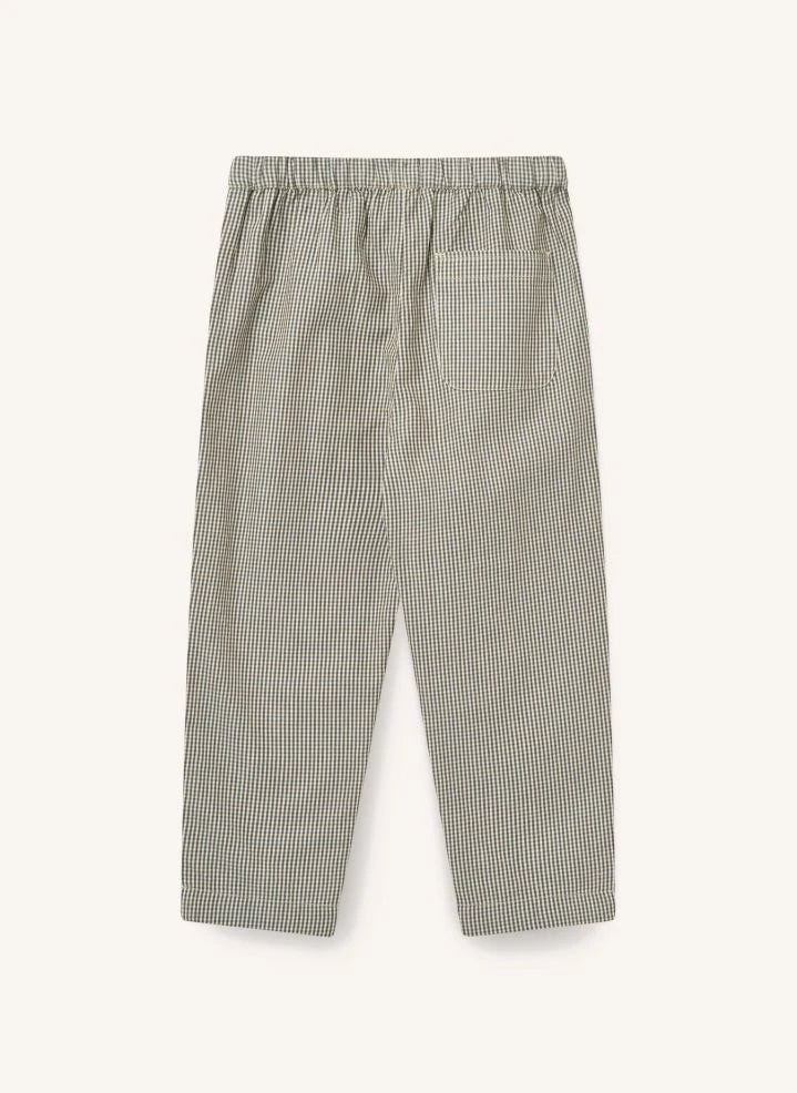 Copenhagen Colors - Organic Cotton Checked Pants | Brown