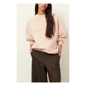 Sessùn - Chebbi Oversized Organic and Recycled Cotton Sweatshirt | Marled Pink
