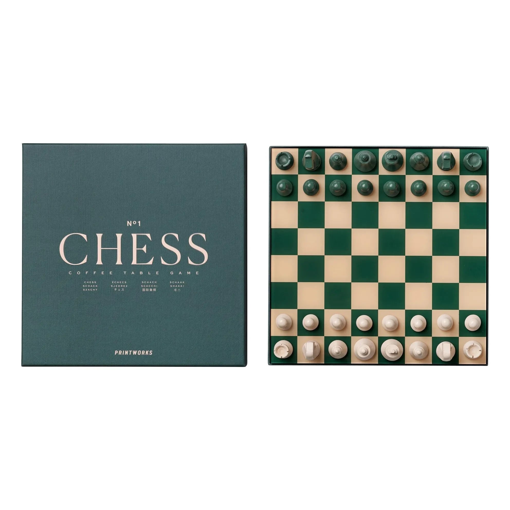 PrintWorks - Chess Set | Dark Green