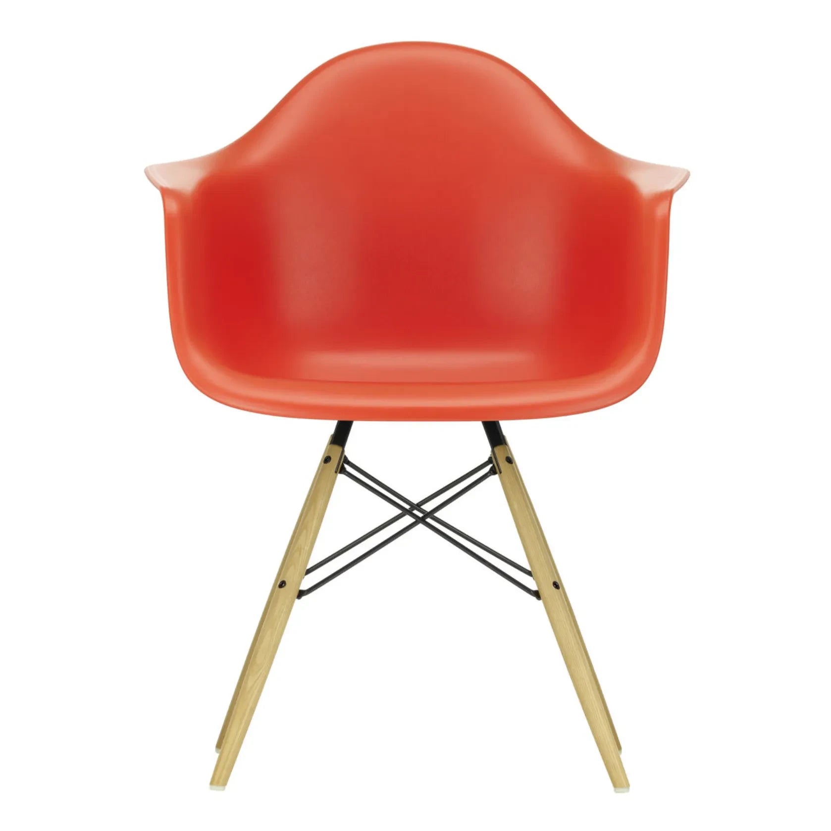 Vitra - DAW Chair - Maple Base - Charles & Ray Eames | Coquelicot Red