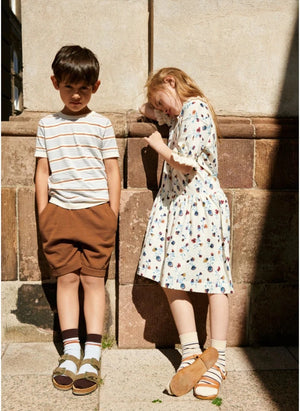 FUB - Extra Thin Floral Cotton Organic Dress | Ecru