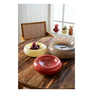 Madam Stoltz - Glass Bowl | Dark Brown