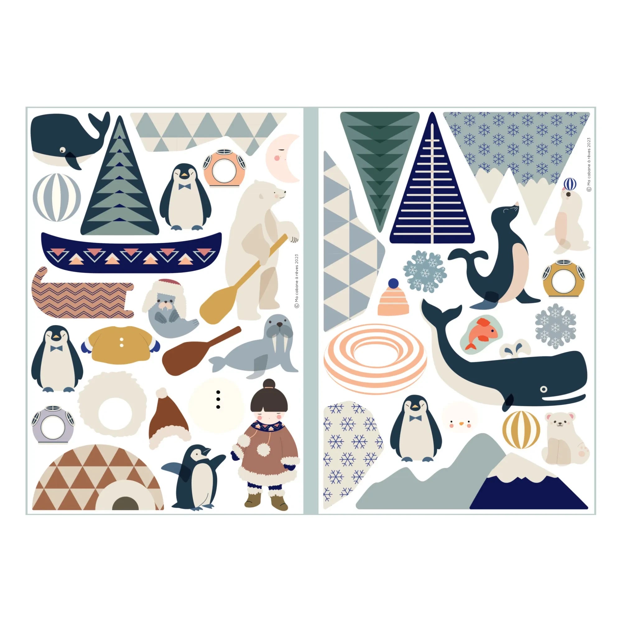 Ma Cabane à rêves - Ice Block Animal Magnets
