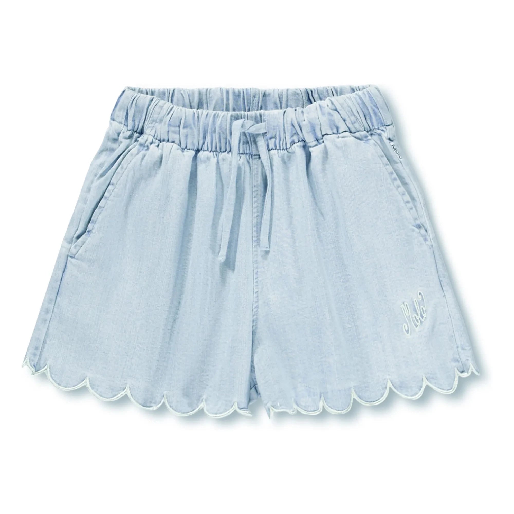 Molo - Denim Addie Organic Cotton Shorts | Light Blue
