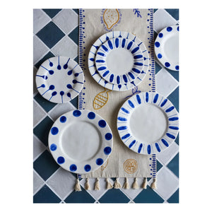 Bloomingville - Linora Plates - Set of 3 | Blue