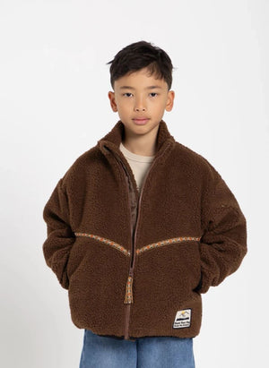 Hundred Pieces - Kabartmalı Sherpa Ceket | Kahverengi