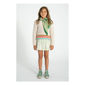 Piupiuchick - Striped Organic Cotton Sweater | Ecru