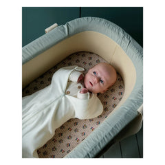 Tante Reine - Pointelle Swaddle Sleep Suit | Ecru