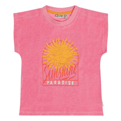 Tumble N'Dry - Anapolis Organic Cotton Towel T-Shirt | Pink