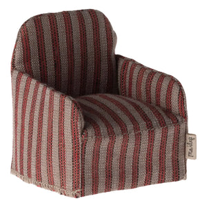 Maileg - Striped Armchair | Red