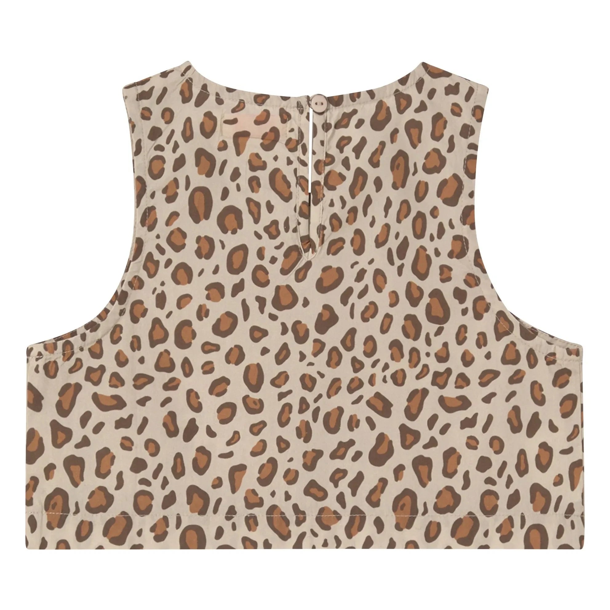 Tinycottons - Poplin Leopard Top | Brown