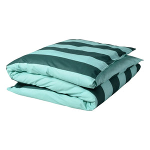 La cerise sur le gâteau - Striped Bedding Set Malo | Turquoise
