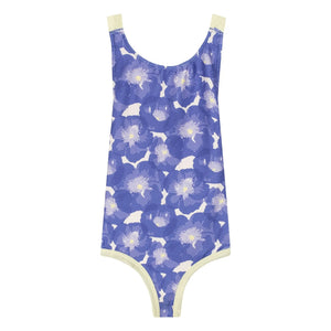 My First Cantê - Textured Floral Willow Swimsuit | Blue