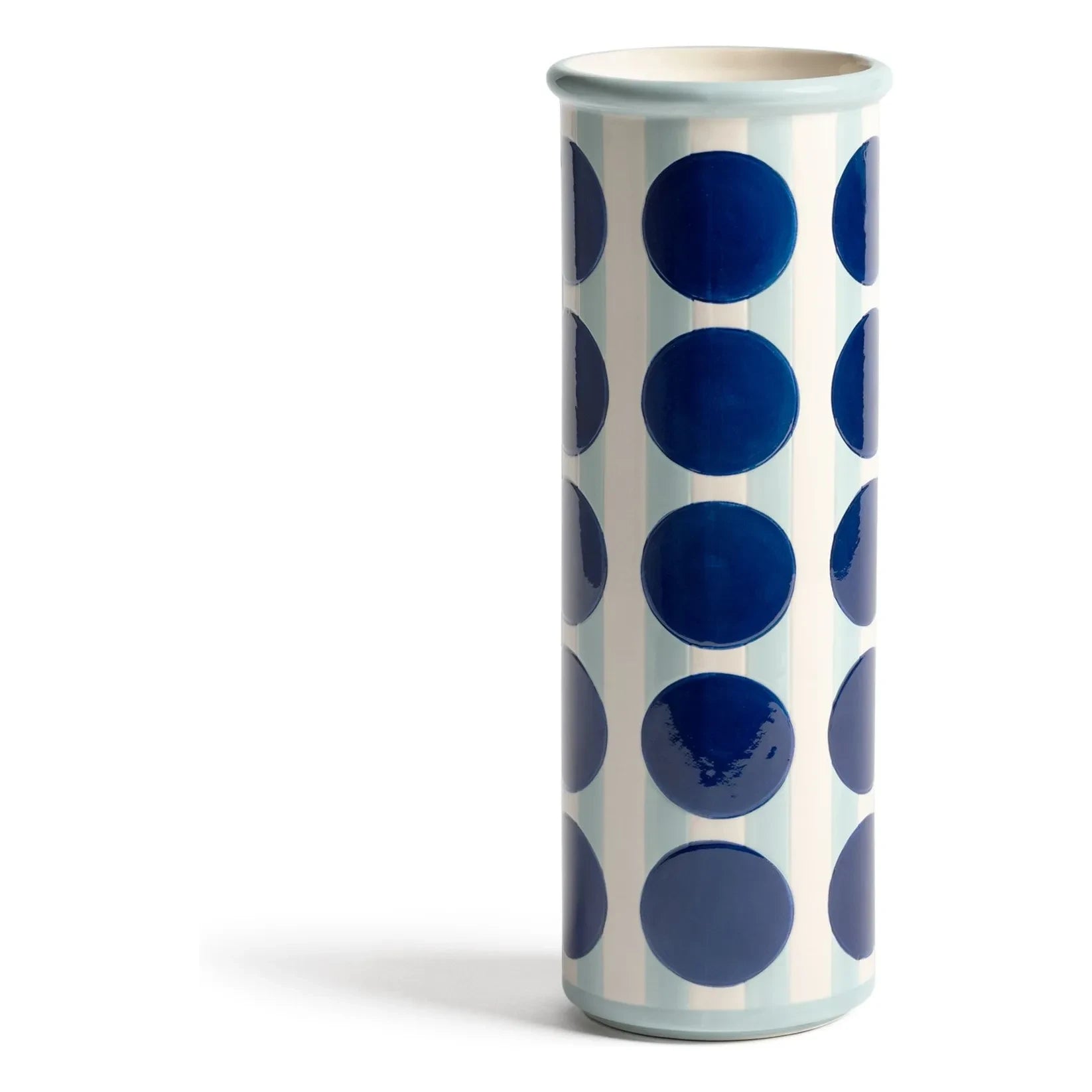 &Klevering - Stoneware Vazo Pois | Mavi
