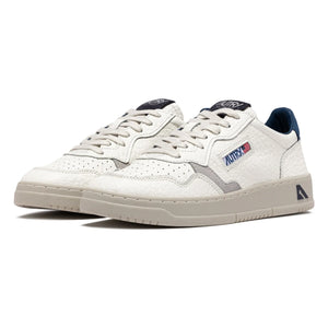 Autry - Medalist Low-Texture Leather and Suede Sneakers | Blue