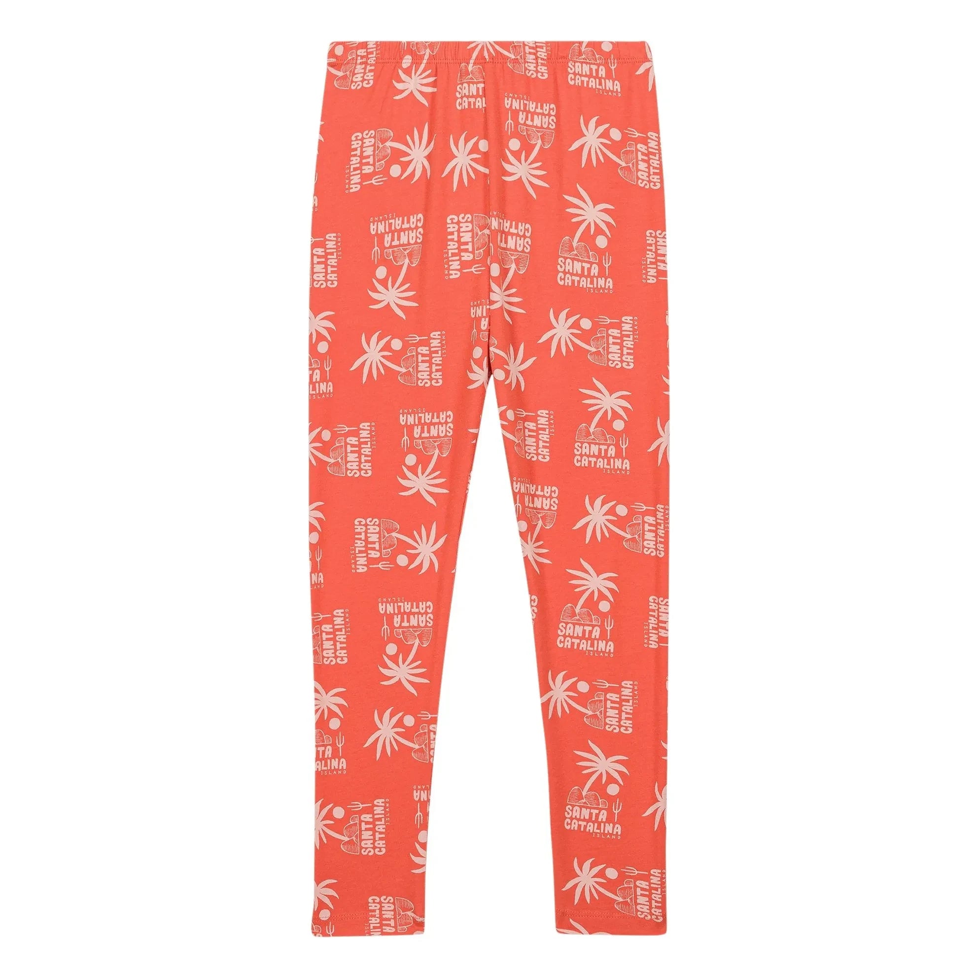 We Are Kids - Nour Palm Organic Cotton Leggings | Orange