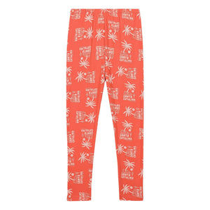 We Are Kids - Nour Palm Organic Cotton Leggings | Orange