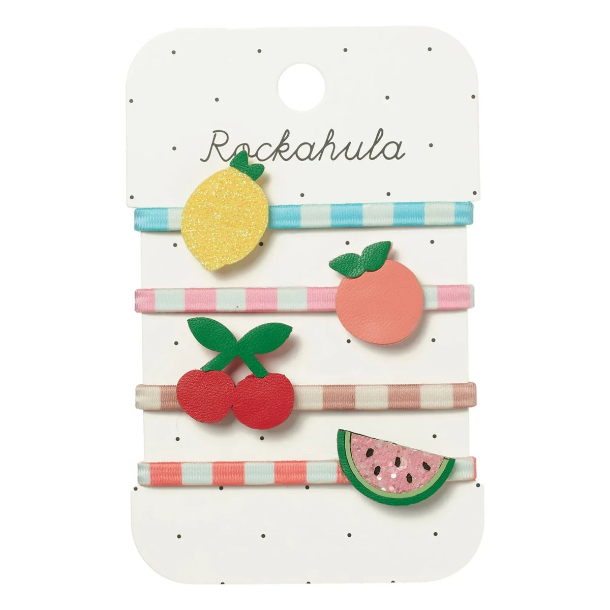 Rockahula Kids - 4-Piece Fruit Hair Accessory Set | Ecru